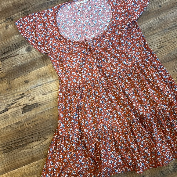 Pretty Rusty Orange Dress - Picture 1 of 3